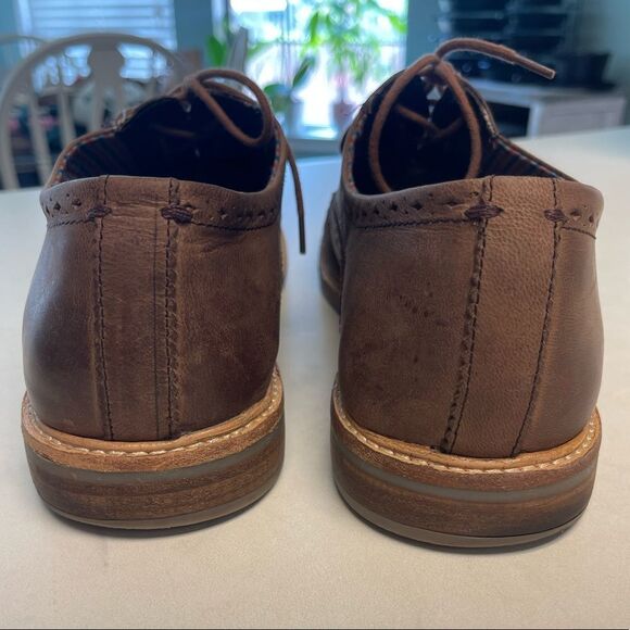 Ben Sherman - Men’s brown Birk Distressed Oxford Shoe - Picture 4 of 7